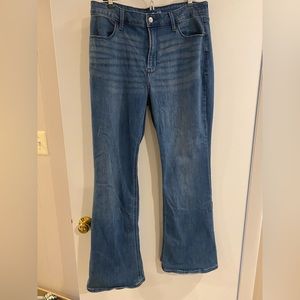 High rise flare jean